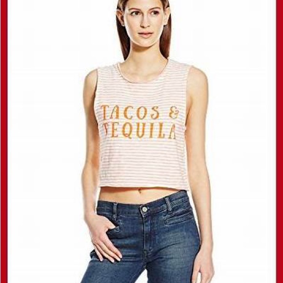 Minkpink tank crop top large tacos and tequila - Picture 5 of 5